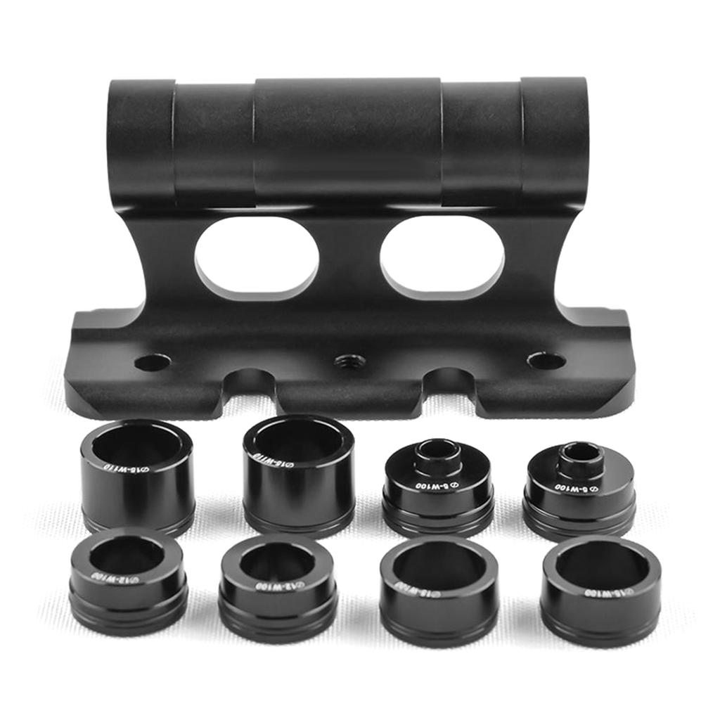 Bike Front Fork Mount with 4 Sizes Adapter Quick Release Fork Mount Bicycle Carrier Bicycle Front Fork Fixed Clip for