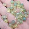 Yanyuan Agate Barrel Beads: Yellow-Green Chalcedony Jade Spacer Ornaments