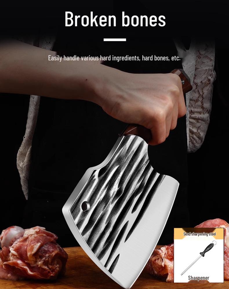 KT German Guillotine Bone Cutter: Household & Commercial Use for Chopping Bones, Pig Trotters, Meat, and Chicken