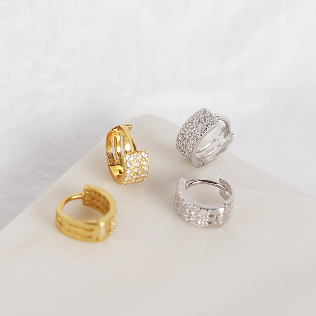 1 Paar Sterling Silber Ohrringe Mode Klein Breit Ohrring Damen Ohrring Charmantes Schmuckstück Damen Kleidung Accessoires Party