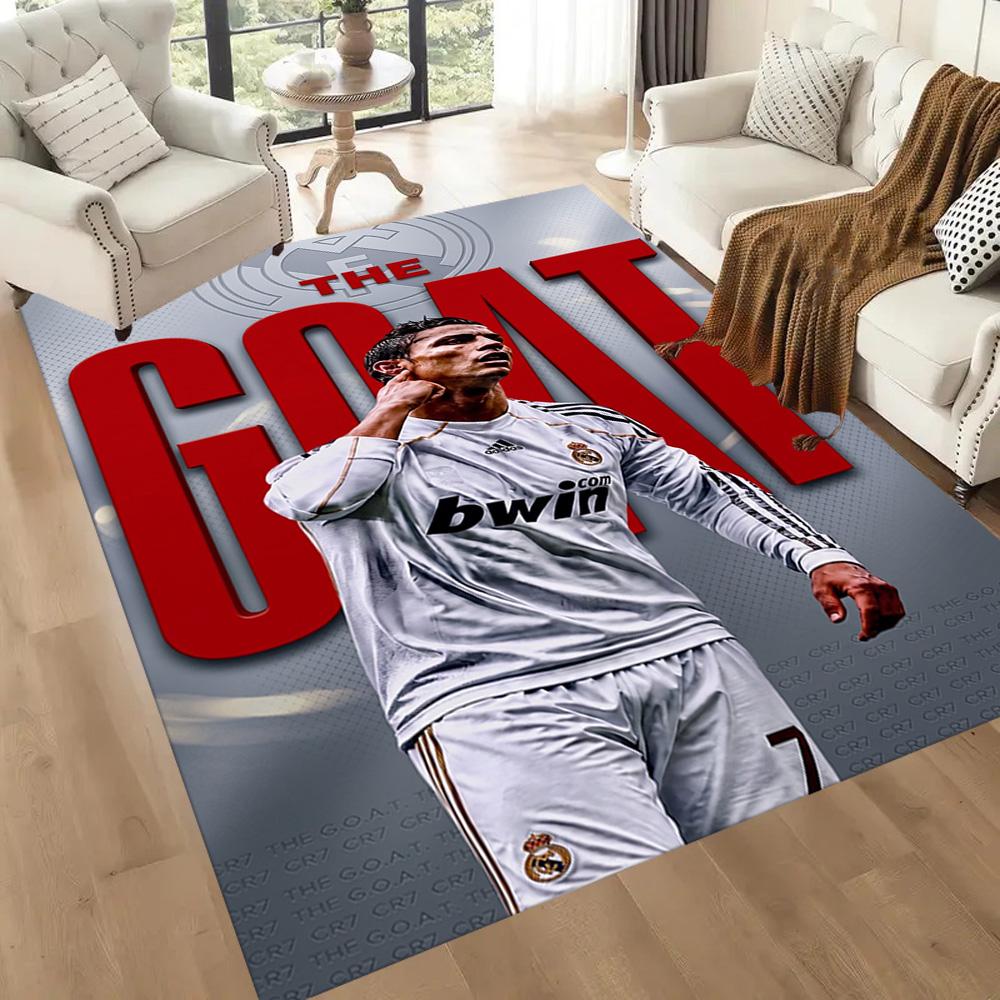 Cristiano Ronaldo 27 Floor Rug Office Rug Perfect for Dormitory Study Room Entryway Outdoor Anti-slip Rug Anime Office Decor