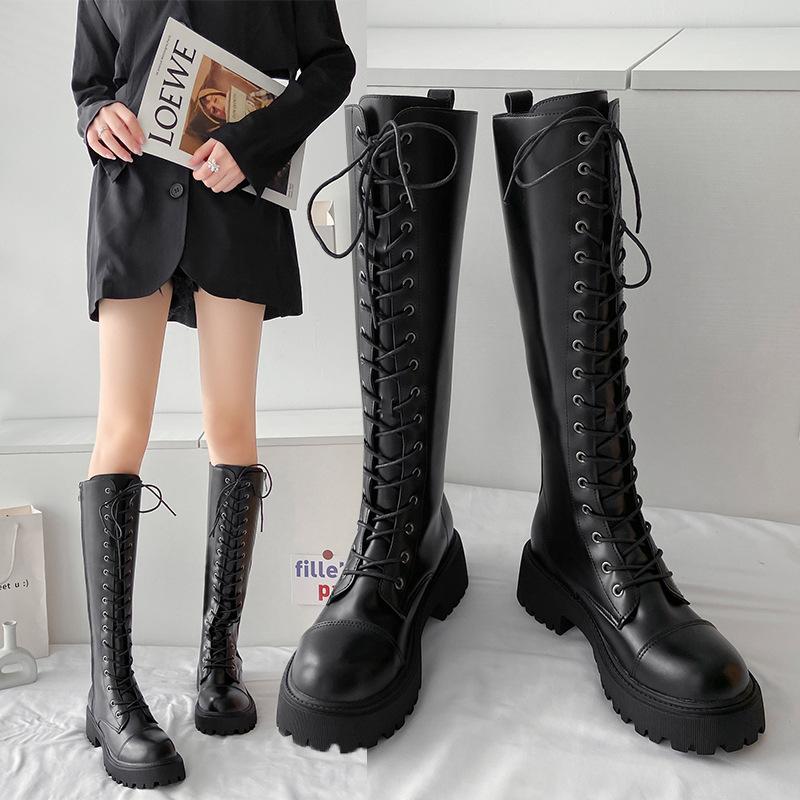 Buy Women's Hightop Boots Fall and Winter Highheeled Martin Boots