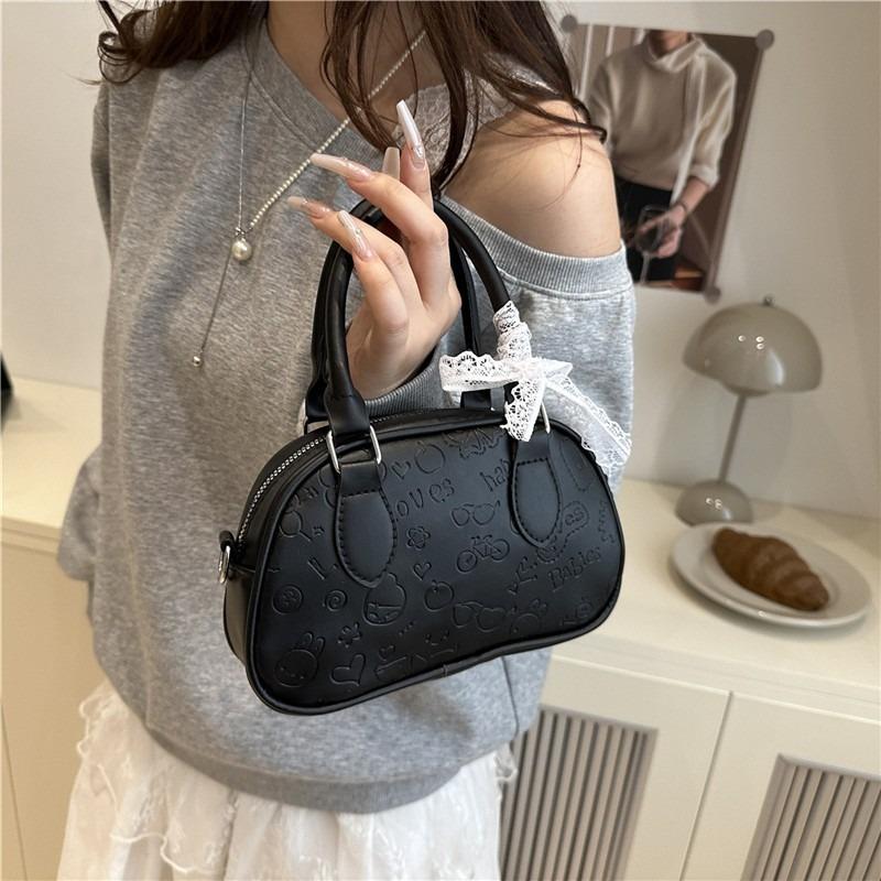 Premium Messenger Bag Women's New Popular Fashion Small Square Bag Portable Bowling Bag
