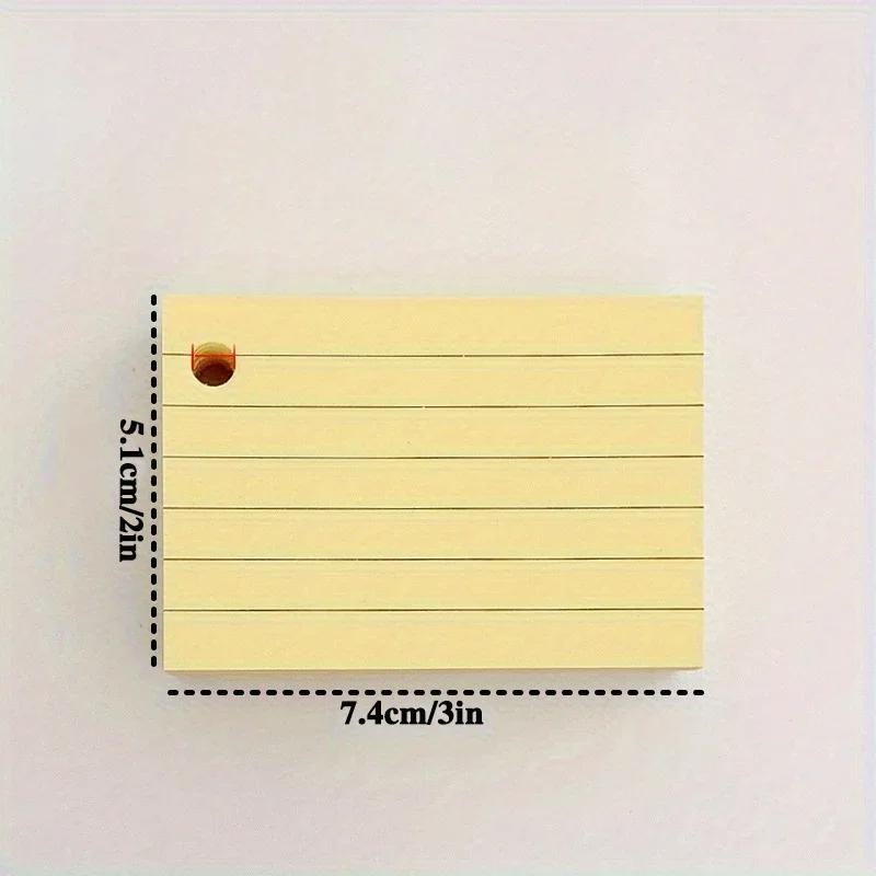 1set Lined Colored Index Cards  –  Ruled Flashcards for Study, Learning, and School Notes – Paper Note Cards