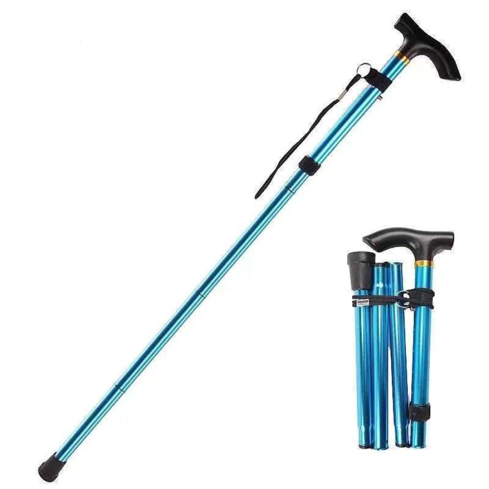 Quick Adjustable Locks Outdoor Trekking Poles Folding Walking Sticks Wading Staff  Hiking Equipment