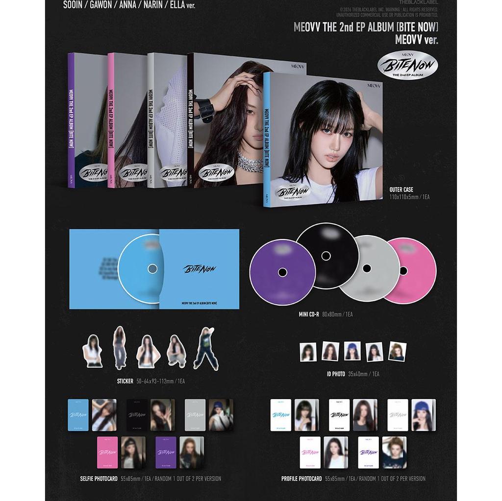 [Pre-ordine] MEOVV Secondo Mini Album [BITE NOW] Versione MEOVV. (Vantaggio online)