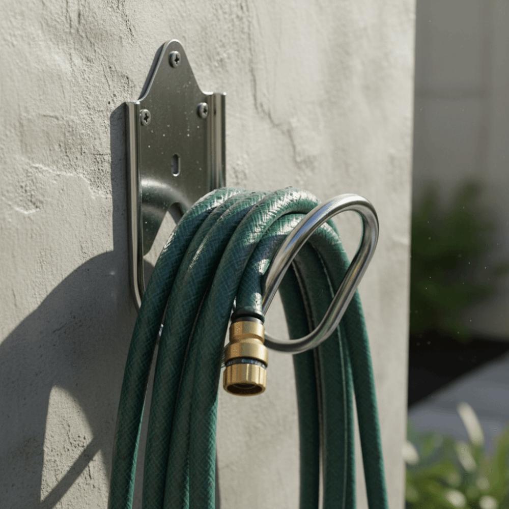 Heavy Duty Construction Garden Hose Holder Mounting System Hose Hanger Wall Installation