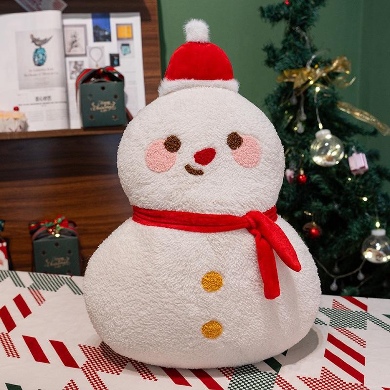 

Cartoon Christmas Snowman Throw Pillow Plush Toy Doll Snowman Doll Home Pillow Cushion Christmas Gift 40cm（0.36kg）