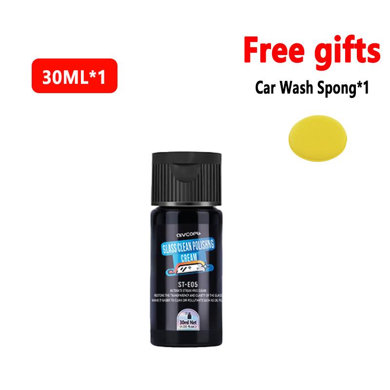 Car Glass Film Remover Windshield Cleaner Glass Film Coating Glass Oil Paste Film Emoval Cream Clean Stains Auto Detailing 30ML