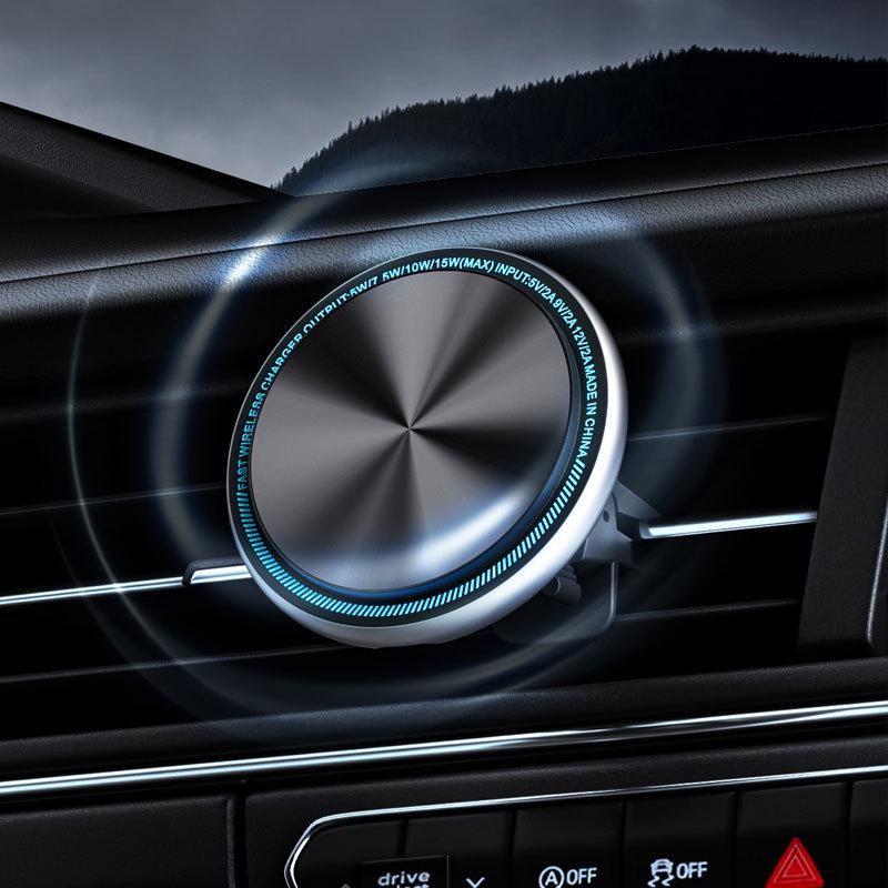 

Магнитное беспроводное автомобильное зарядное устройство и держатель для телефона для iPhone 16