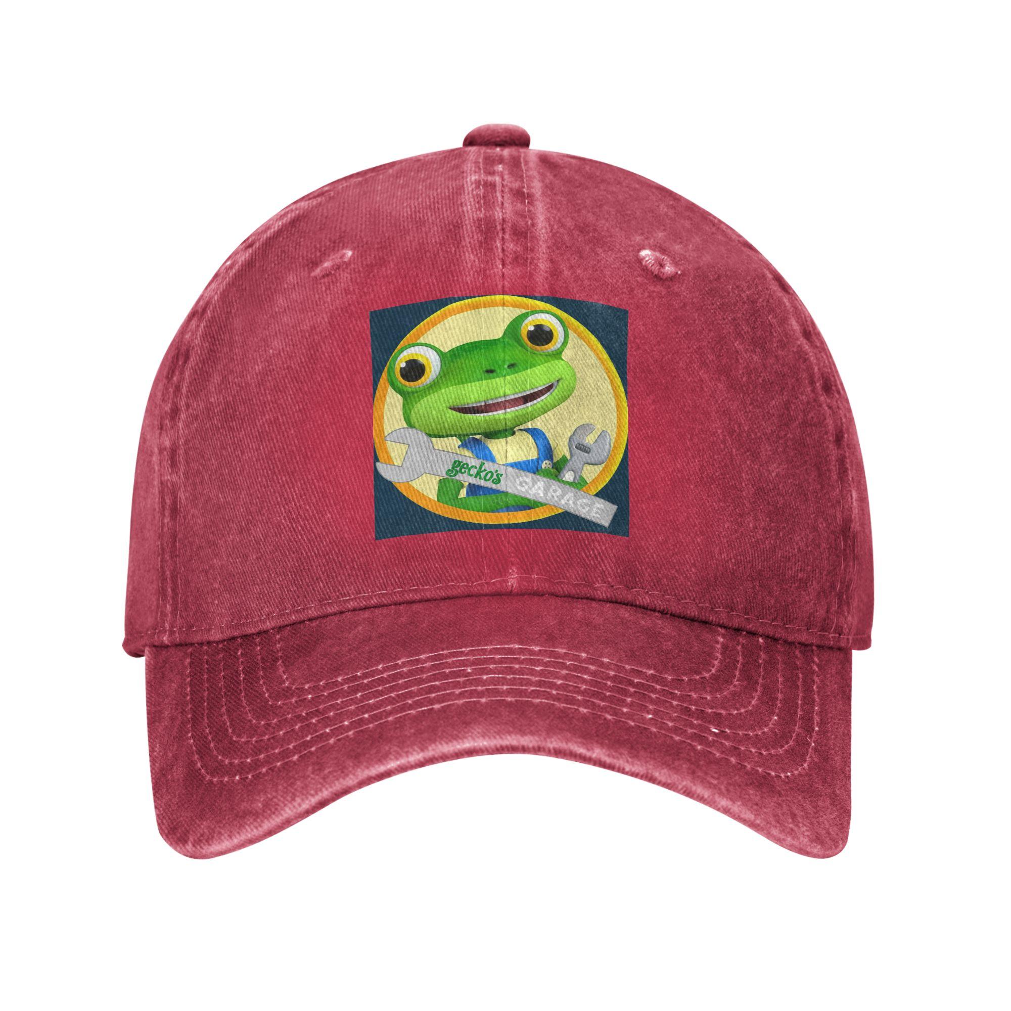 Unisex Baseball Hats Gecko Garage Denim Streetwear Baseball Caps Hip Hop Cap Casquette One Size