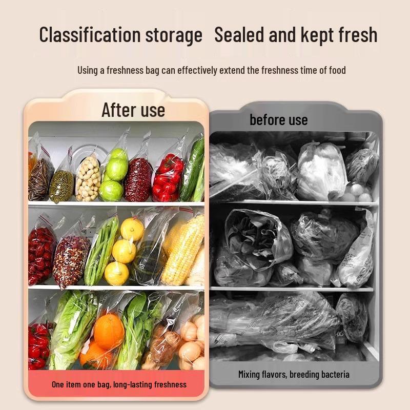 Thickened Food-Grade Double-Seal Refrigerator Storage Bag