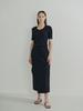 Peulloumeon Unbalance Slit Skirt_Black