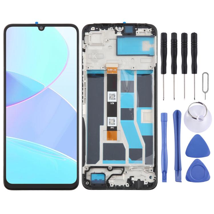 

OEM РК-екран Digitizer Повна збірка з рамою For Realme Note 50 4G RMX3834