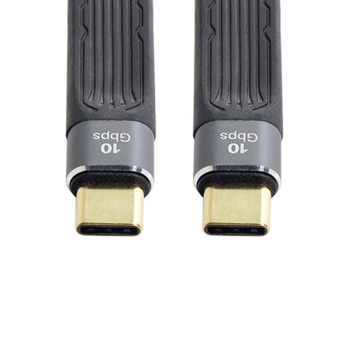 

chenyang Male to Male USB 10Gbps 65W 3A Flat Slim FPC Data Cable for Laptop Mobile 13cm USB-C Type-C USB-C 3.1 & Phone, чёрный