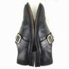 Vintage HARRY WILSON Monk Strap Business Shoes Black size 10.5 28.5 Leather Mckay Construction(USED)