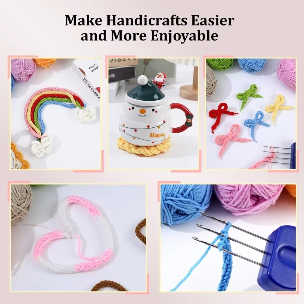 Durable 3/4 Latchs Hook Crochet Hooks Ergonomic Grip Portable Knitting Needle Latch Hook Tool Knitting Projects