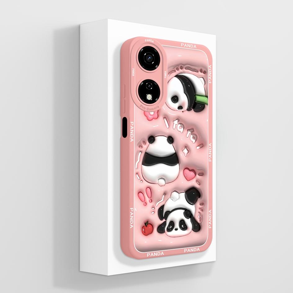 

Задняя крышка с рисунком авокадо и панды для Itel P55 RS4 S24 A04 Infinix Smart 8 HD Note 40 Pro, противоударный чехол для телефона с жидким силиконом itel P55 5G