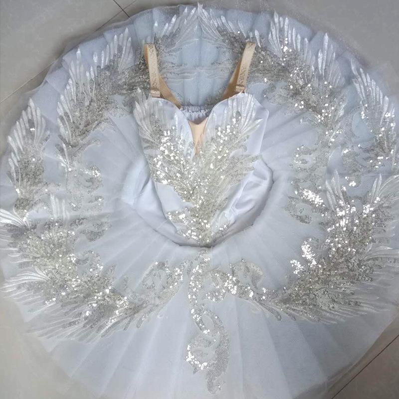 Volwassen Kinderen Klassiek Professioneel Ballet Tutu Witte Zwaan Meer Pannenkoek Tutu Ballerina Feest Danskostuums Balletjurk Meisjes Vrouwen