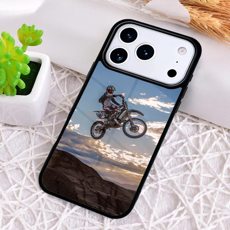 

Moto Cross Motorcycle Sports Shockproof Phone Case for iPhone 17 Air 16e 15 11 12 14 13 Pro Max Cover Coque iPhone17 Pro Max