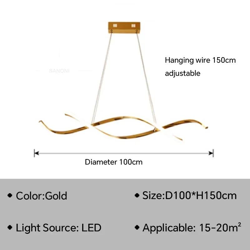 Modern LED Pendant Light For Living Dining Room Hotel Bedroom Bar Ceiling Chandelier Indoor Home Decor Lighting Fixture Luster