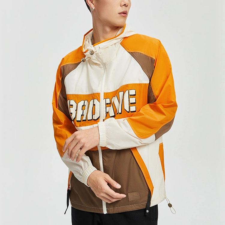 Li Ning Badfive Sports Basketball Series Logo Print Color Block Lockerer Sportlicher Hoodie Herrenjacken Gelb AFDR371-2