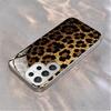 Gold-plated tempered glass phone case, Galaxy S26 S25 S24 S23 S22 Ultra Plus. Features a gold-plated leopard print pattern