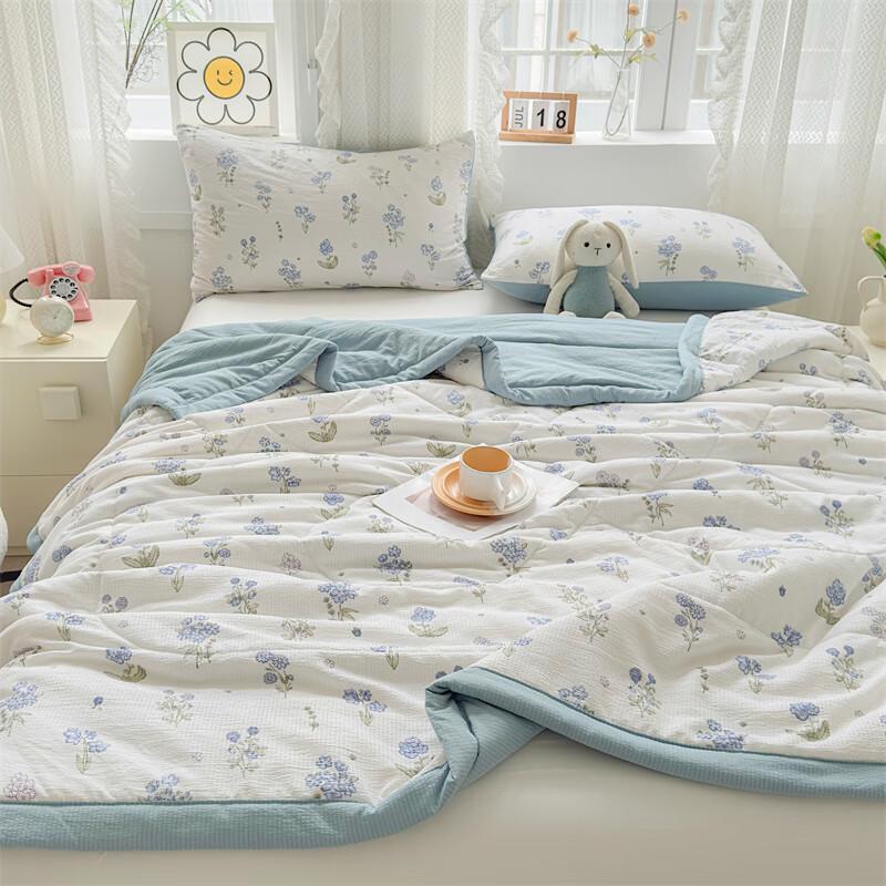 Jumeng Printed Bubble Cotton Summer Quilt
