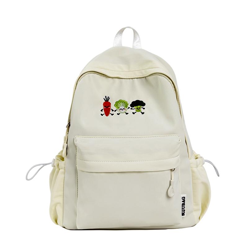 Embroidered Student Lightweight Schoolbag Women s Backpack