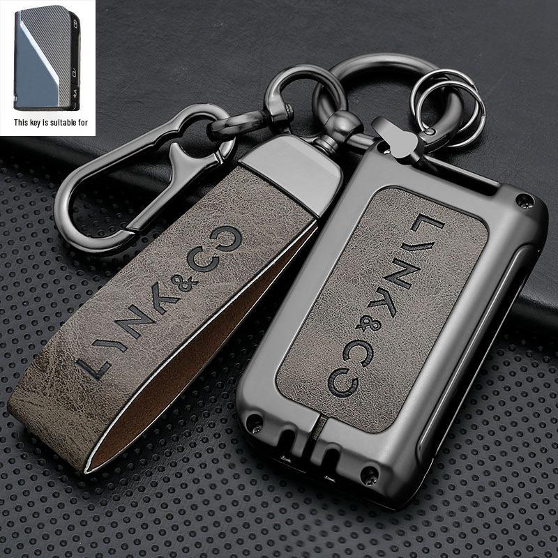 Lynk&Co 03 Key Case - 22 Model, Limited Edition, Special Shell, High-End Leather with Metal Buckle  