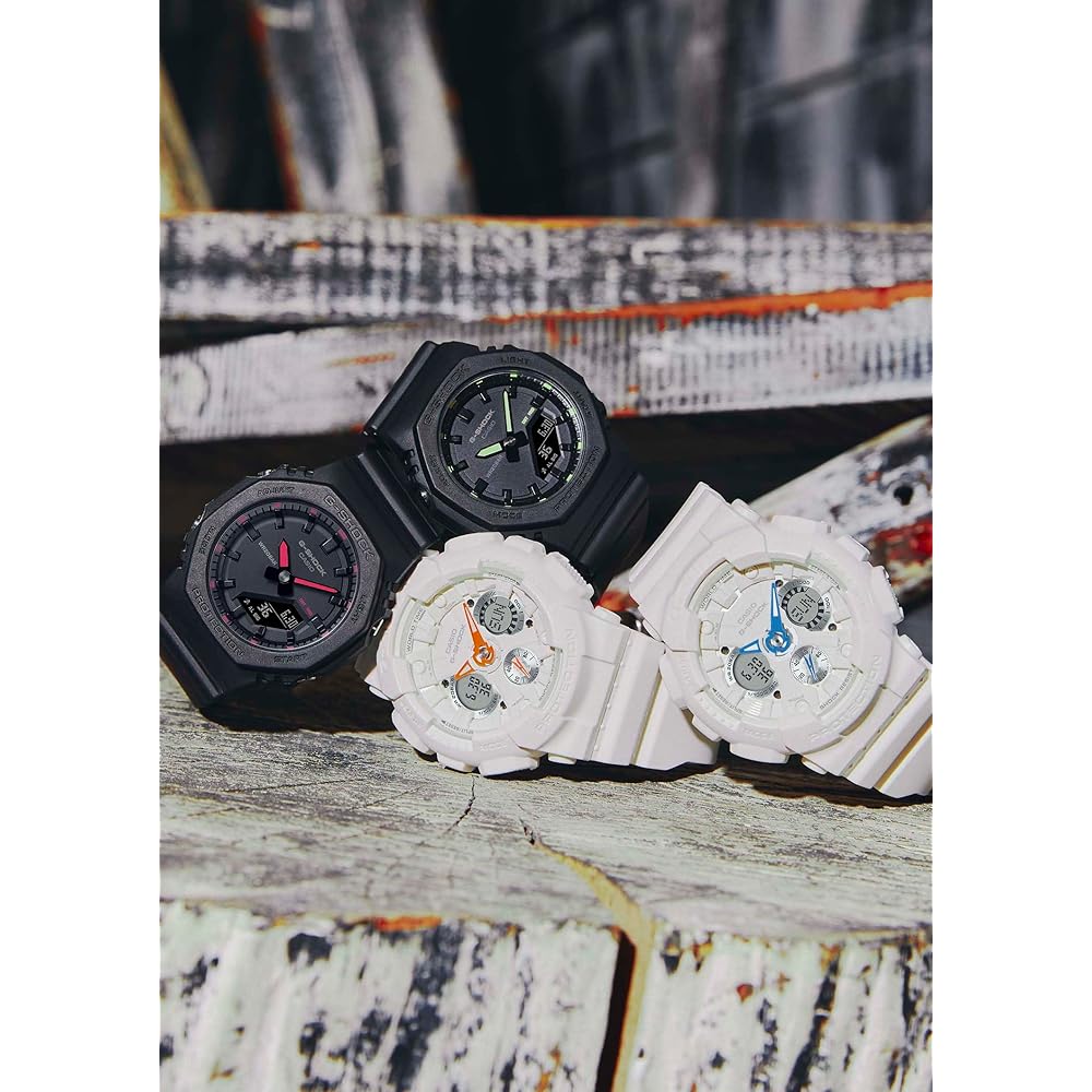 Casio G-Shock GMA-S120SA-7A2JF Mid-Size Model Eco-Friendly Material Women's Watch White Blue