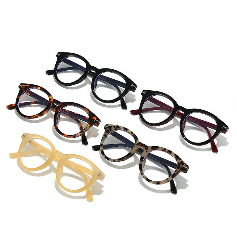 Round Shape Glasses Women Korean Campus Style Anti Blue Light Men's Glasses Frame High Quality Female Eyeglass