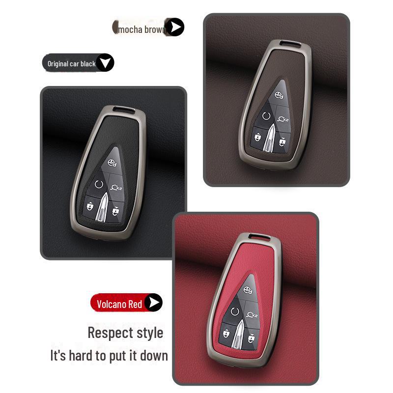 Changan Second Generation Key Cover for CS75Plus, CS55Plus, Men's Universal Alloy Shell for Yidong CS35 with Yida Buckle.