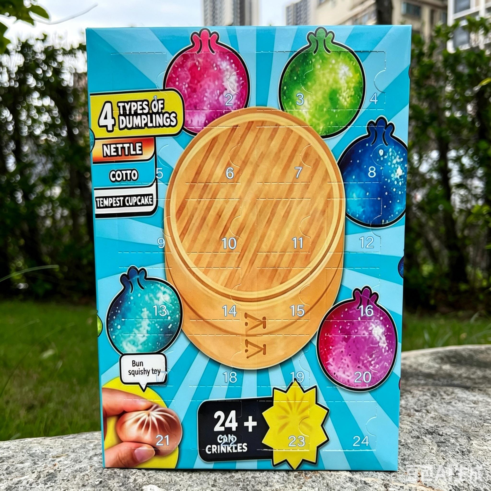 Mīksts Pelmeņu Adventes Kalendārs Lēna Atsitiena