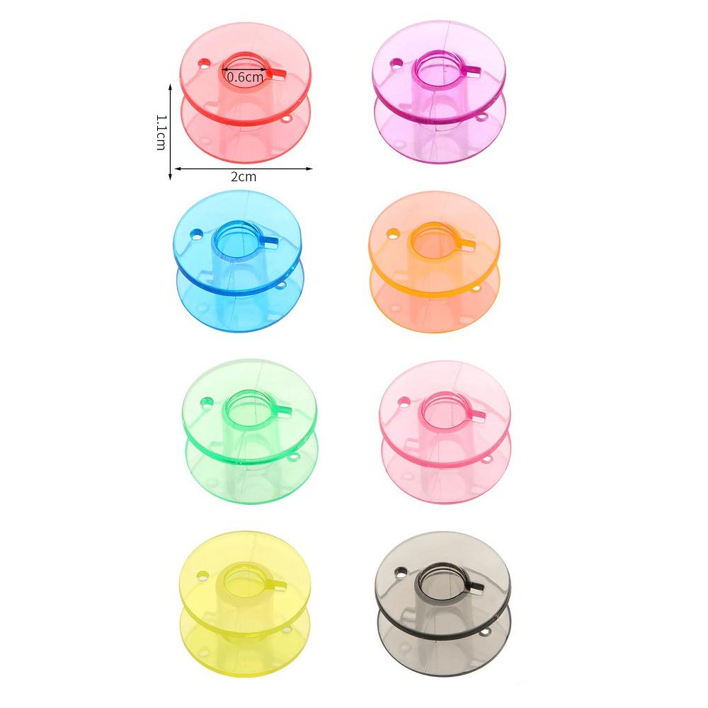 10/20Pcs Home Transparent Multi Color Sewing Machine Bobbins Spools Empty Bobbins Spools DIY Embroidery Sewing Accessories
