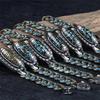 Misty Rain Retro Nine-Eyed Dzi Bead Bracelet - High-End Men's Good Luck Gift
