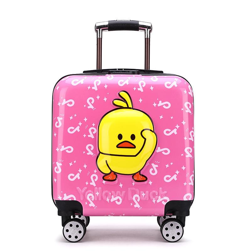 Children's Cartoon Trolley Suitcase with Universal Wheels - Ideal for Boys and Girls
