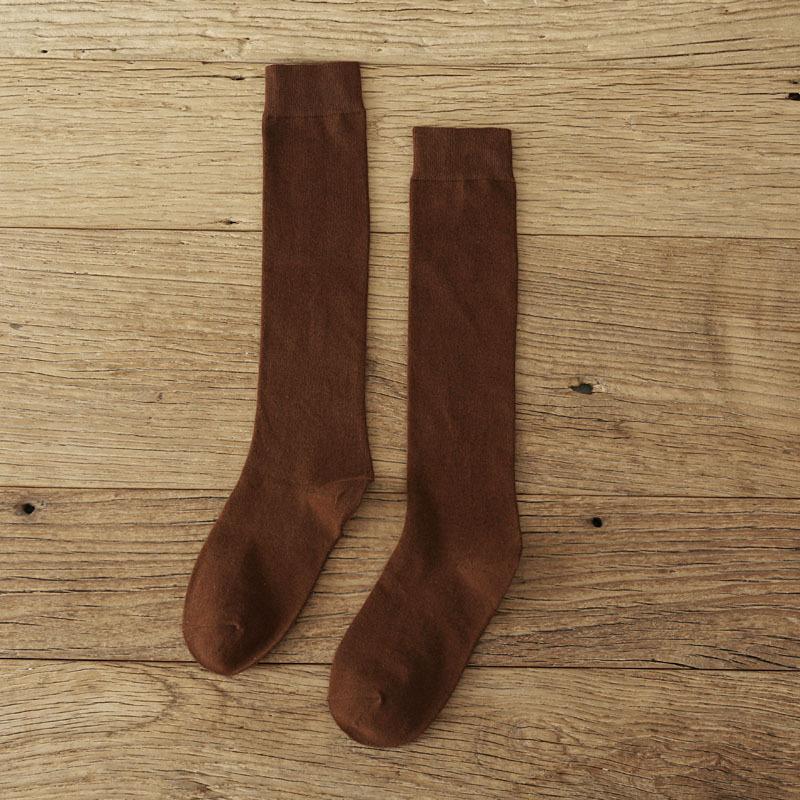 

5/10 Pairs Comfortable Casual Calf Socks Pressure Slimming Leg Socks for Women Spring Autumn Pile Socks Solid Color JK Knee High Long Socks Slim Fit 5 Pairs