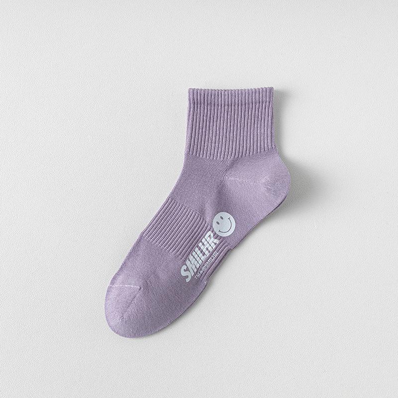 Women's Summer Thin Mesh Breathable Low Top Shallow Mouth Boneless Short Tube Cotton Socks