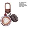 Coffee Cup Keychain Creative Keychain Pendant Mini Latte Art Coffee Cup Key Chain with Simulated Coffee Bean for Bags Keys