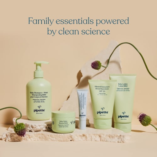 Pipette Baby Lotion - Fragrance Free, Hydrates & Nourishes Sensitive Skin, Baby Essentials for Newborn, Renewable Plant-Derived Squalane, 5.7 fl oz