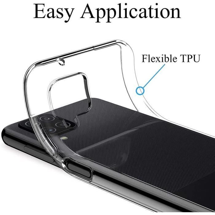 Coque de Protection - PROSHOP - pour Samsung Galaxy A12 - Coque gel souple - Transparente - Anti Choc