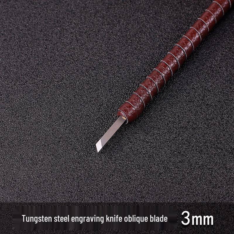 Hard Alloy Seal & Carving Tool Set: Tungsten Steel Knives for Wood, Stone, and Lettering