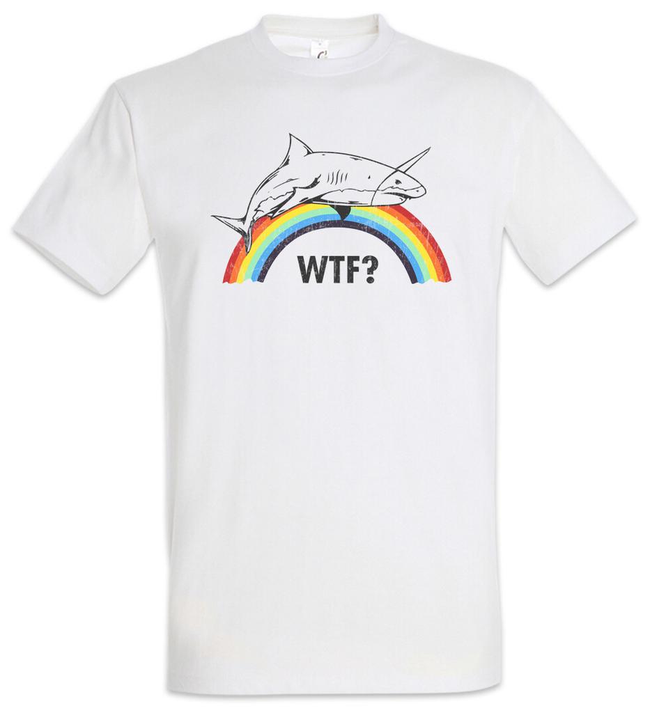 Unicorn Shark T-Shirt Mens Womens Tees Top Sharks Geek Nerd Rainbow Fairies Princess Fairytale Fun