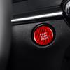 AIRSPEED Carbon Fiber Car Engine Start Stop Button Cover Center Console Push-Button Sticker Decal Interior Trim for Mazda 3 Axela 2020-2022, CX-30