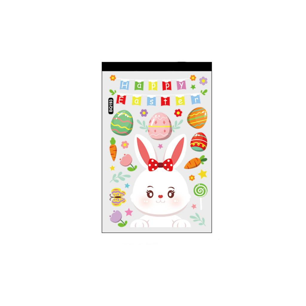 Easter Window Clings Easter Eggs Window Stickers Reusable Spring Easter Window Stickers