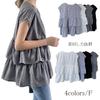 Checkered Round Solid Loose Perfect for Going Summer [CCGGOWMM] Women's Blouse, Neck, Sleeveless, Lightweight, Color, Fit, Soft, Cool, Stylish,