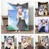 ANIME D-Dagashi Kashi Throw Lightweight 240g Flannel Blanket Soft Skin-friendly for Summer Cooling