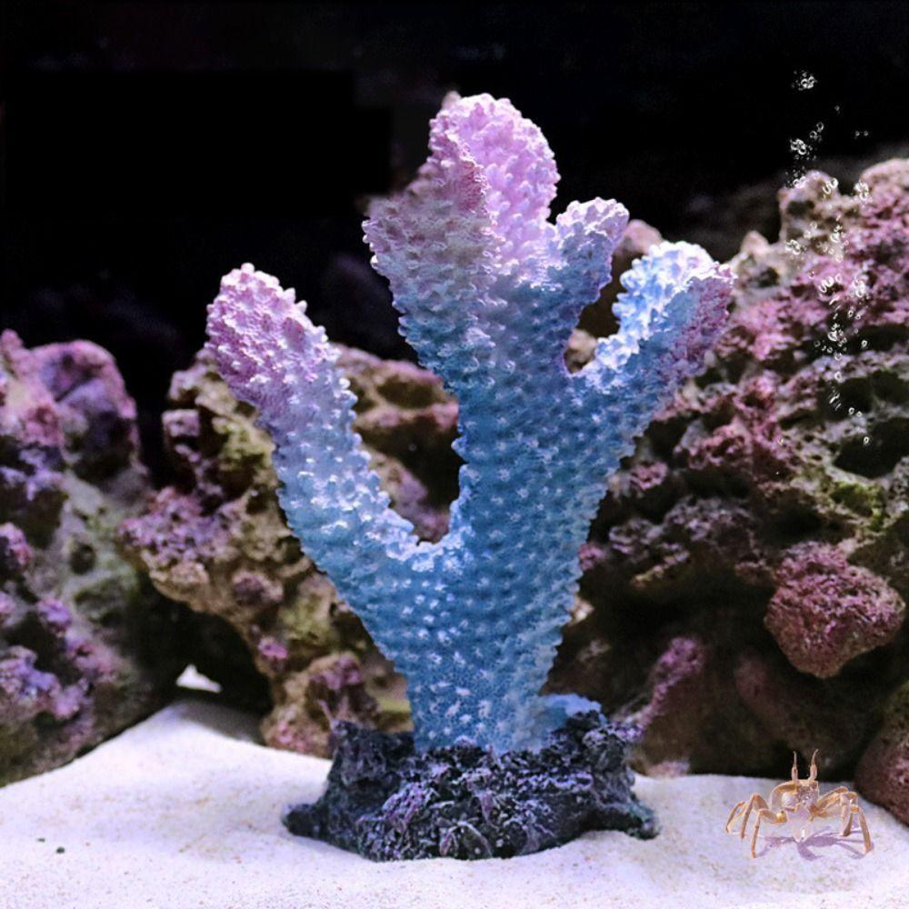 Fake Underwater for Fish Tank Decor Resin Reef Rock Coral Reef Aquarium Ornaments Aquatic Plants