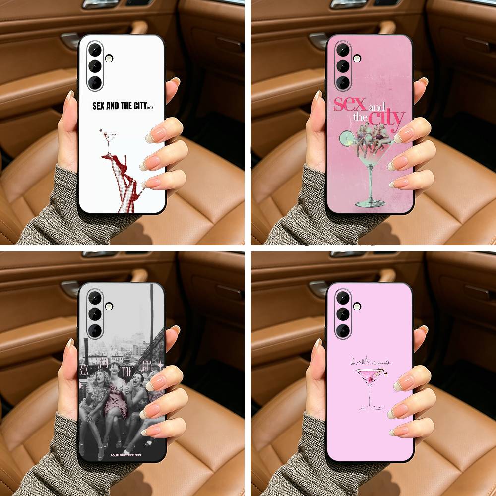 Sex And The City Phone Case For Samsung Galaxy A73,A71 A72,A70,A53,A52,A51,Soft Silicone Black Cover